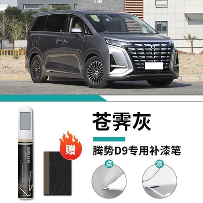 Car wax: night black special original car - tengshi-d9-only-cangyi-gray-touch-up-pen-frosted-paper