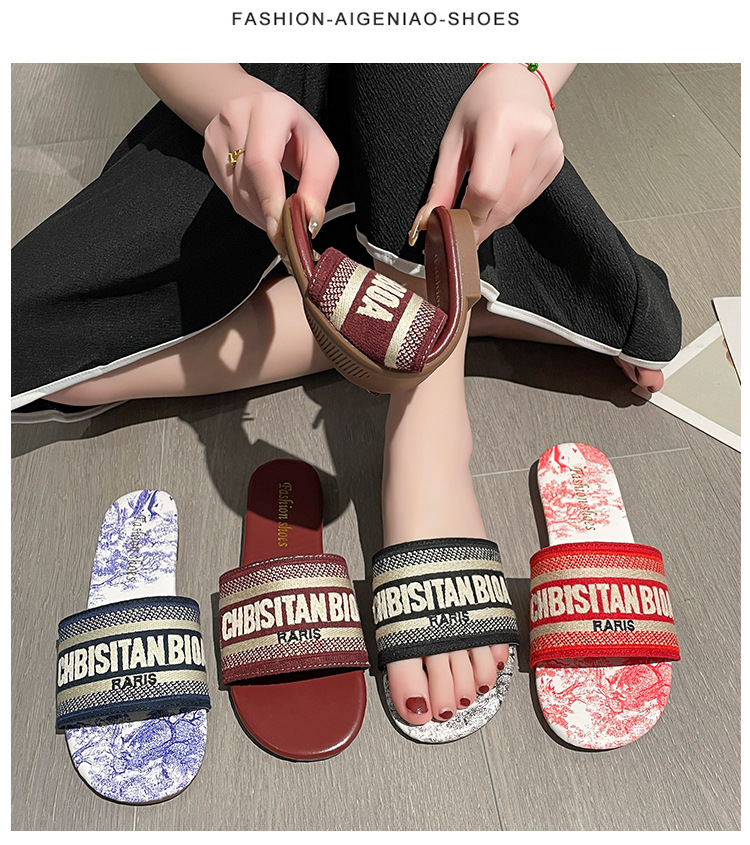 Internet Berühmte Hausschuhe Damen Sommer, Super Hot Im Jahr 2024, Neue Mode Für Den Außenbereich, Ins Trendy Beach Anti Slip One_voghion.com