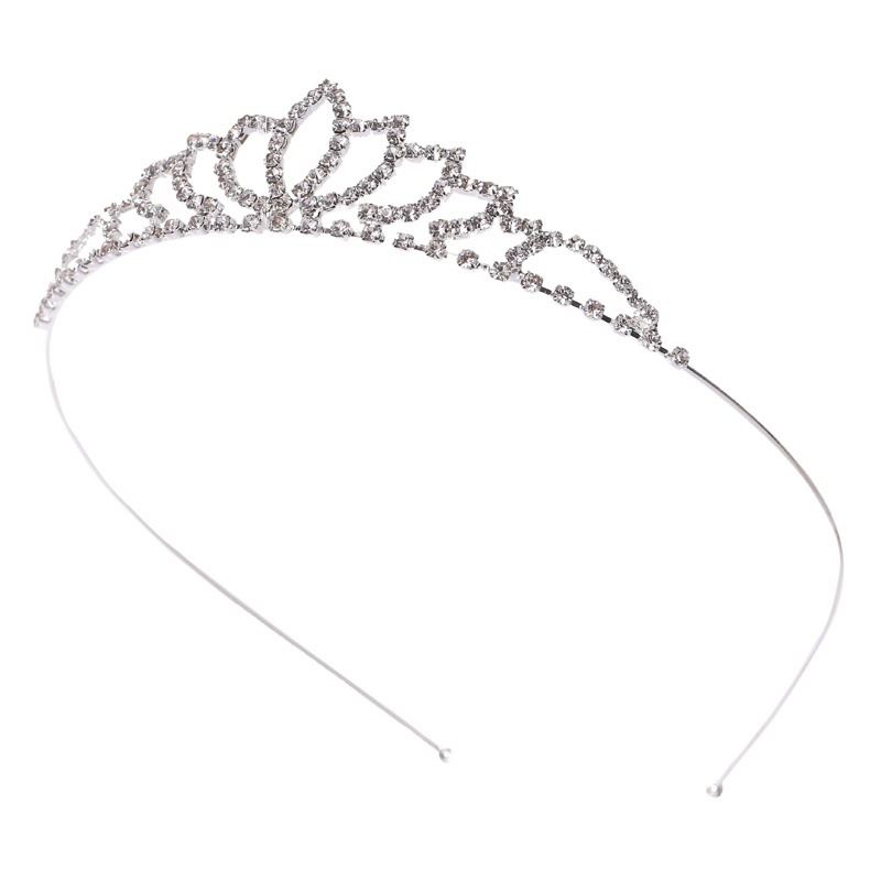 A8528 nuevo estilo coreano corona diadema accesorios para el cabello al por mayor exquisito rhinestone amor corona image 1