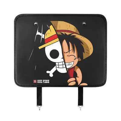 Back Hanging Bag Storage Bag — Chair back anti-kick pad - skull-luffy-wear-resistant-fiber-leather-single-pack