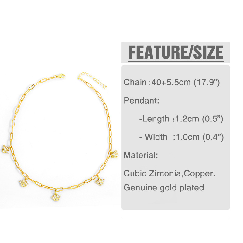 new creative sixpointed star chain necklacepicture2