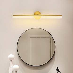 Copper front headlights for mirror for bathroom, modern and minimalistic ceiling lamp, acrylic lights