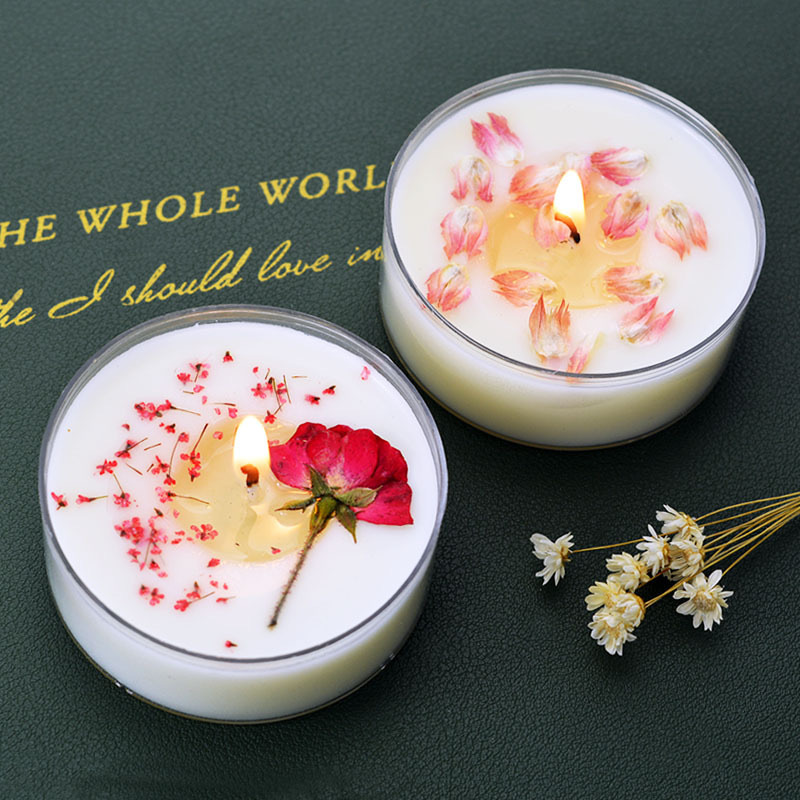 Long-Term In-Stock Pure Dried Aromatherapy Candle Creative Ins Style Cross-Border Eternal Flower Fragrance Handmade Rose_voghion.com