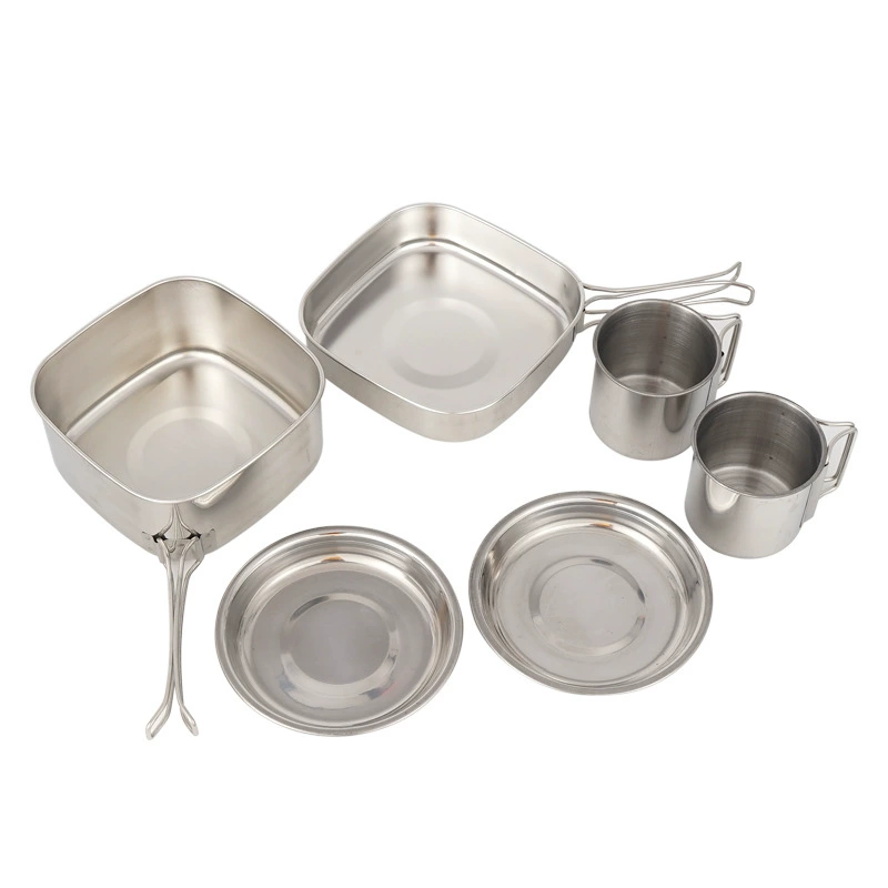 Travel handheld set stainless steel, equipment, 6 pieces