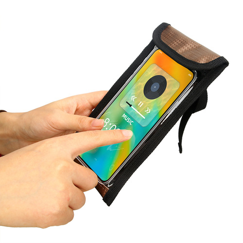 Bicycle front beam bag, mountain bike mobile phone storage bag, bicycle front pannier bag, waterproof pannier bag, cycling equipment accessories