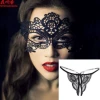 Black +006 black open panties