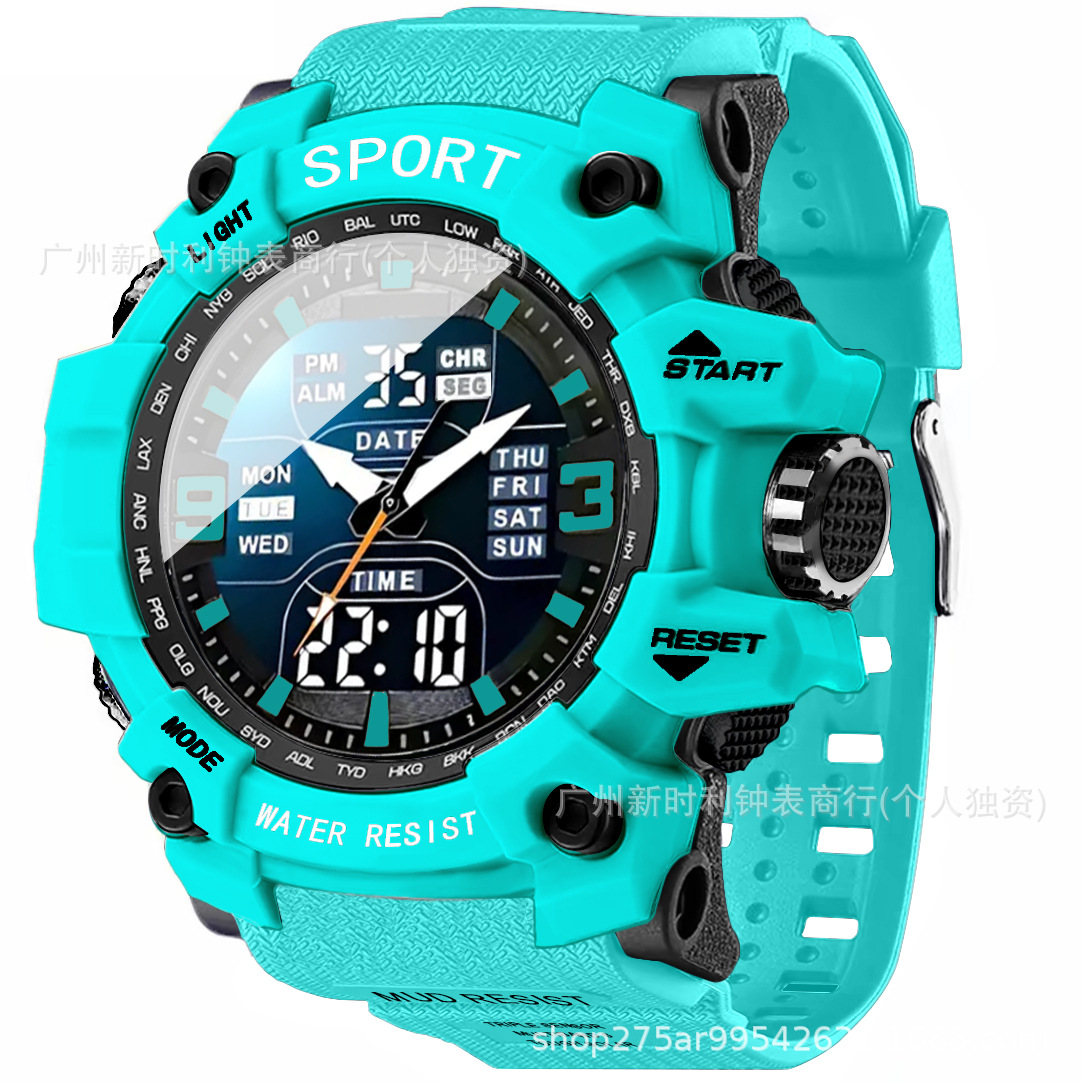 2026 New Model of Swimming Waterproof Outdoor Sports Electronic Watch for Teenagers, Junior High School and High School Students, Men's Model