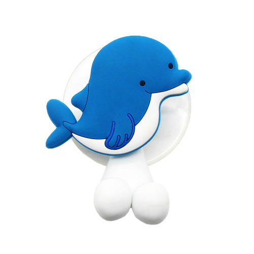 Marine animal cartoon children's toothbrush holder storage rack without punching wall-mounted bathroom electric toothbrush storage rack