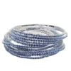 15 cobalt blue diamond bracelet (silver plated)