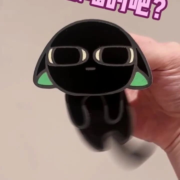 国潮卡通天才罗小黑小猫谷子战记亚克力钥匙扣钥匙圈摇摇包挂件|undefined