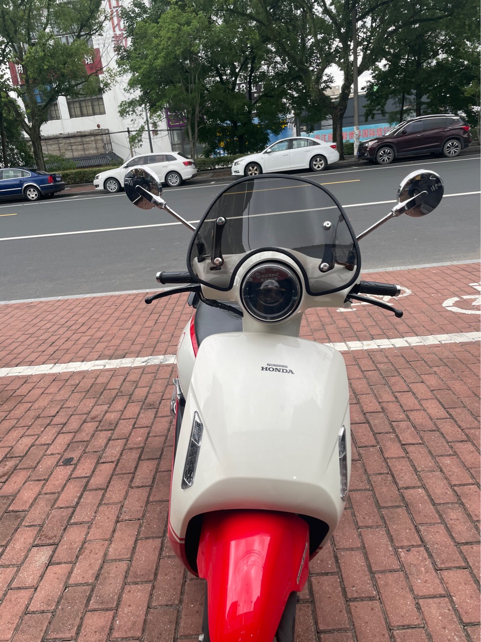 Applicable to Xindizhou Honda NS125LA Windshield Xindizhou Retro Pedal Motorcycle Change Parts Windshield