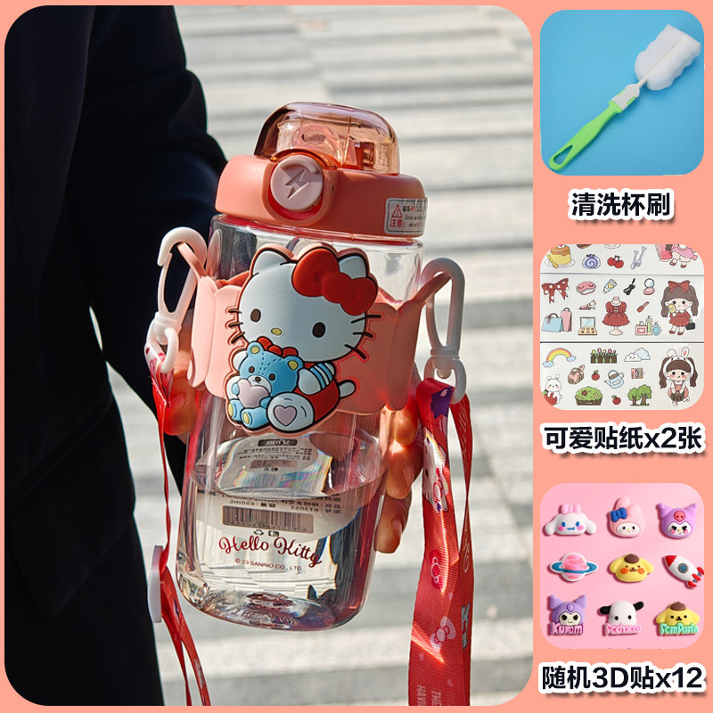 Aikesi colorido Sanrio coolo MIM color valor taza de agua niños taza de paja lindo hervidor de agua 2024 nuevo