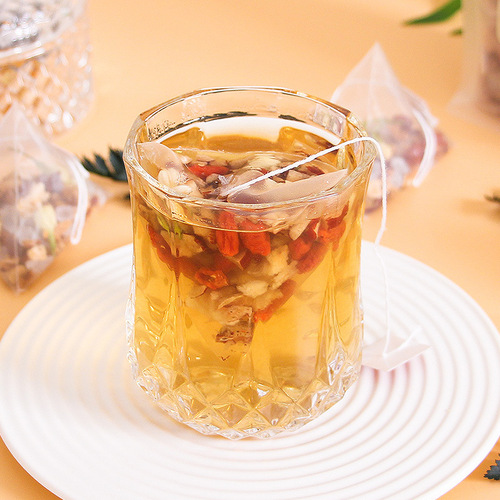 Ginger Snow Pear Jasmine Tea 25 bags Triangle Tea Bags Cold Brew Tea Red Date Goji Berry Combination Health-preserving Eight Treasure Flower and Fruit Tea
