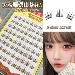 萌えまつげ尚品免膠栗語ツバキの花が乱れています。