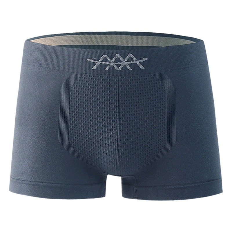 Calzoncillos bóxer sin costuras de cintura media para hombre, tallas grandes y sueltas, absorbentes de sudor, empaquetados individualmente.