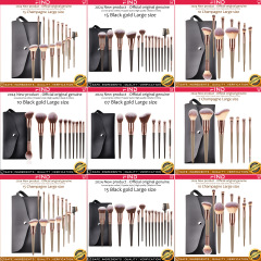 15本入り巨大メイクブラシ 多色 大サイズ 15本入りシャンパンゴールド 跨境販売 一件代発 工場直送