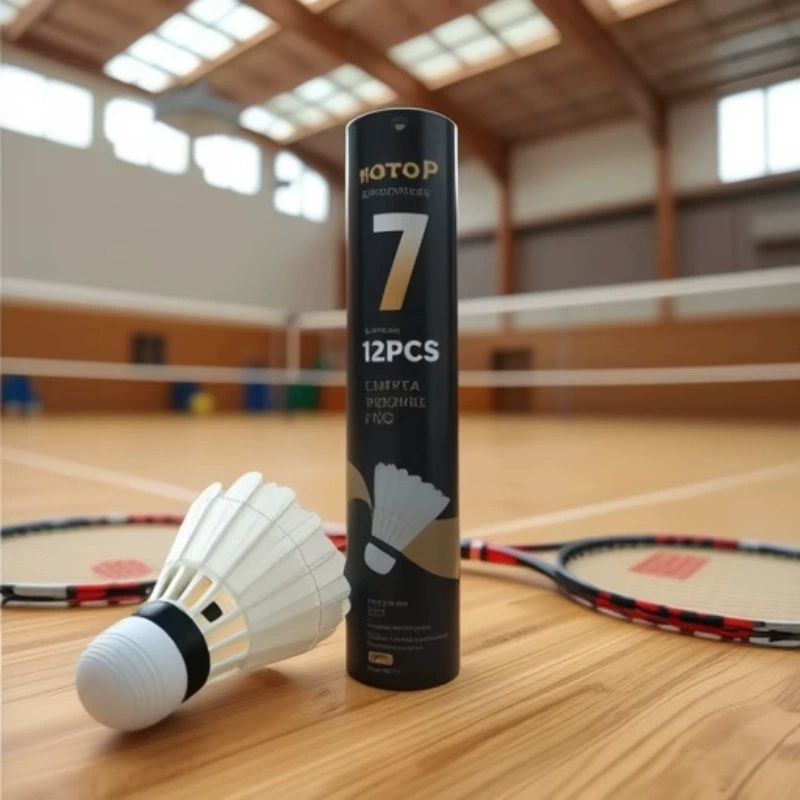 Цзяншань бадминтон оптовая фабрика прямой жесткий пены Гусь изгиб волос 16 волос любительских бадминтон 12 пакет
