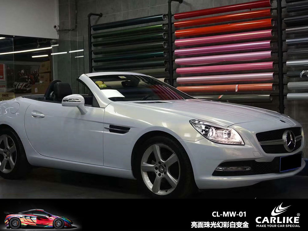 Carlake perla color mágico color blanco cambiante color de coche cambiante película brillante superficie blanca mágica color perla película blanca a azul cuerpo película