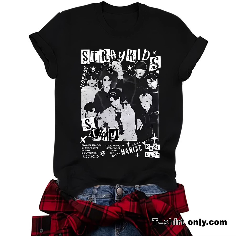 Cross-Border Dropshipping Women's Short-Sleeve T-Shirt Korean Style Printed Loose Fashion Women's Summer High-End T-Shirt Cross-Border Dropshipping Women's Short-Sleeve T-Shirt Korean Style Printed Loose Fashion Women's Summer High-End T-Shirt