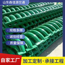 镀锌喷塑防阻块 省道国道波形护栏配件 乡村道路建设护栏防阻块