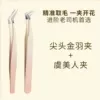 Gradient pink tip gold feather clip + gradient pink poppy beauty clip