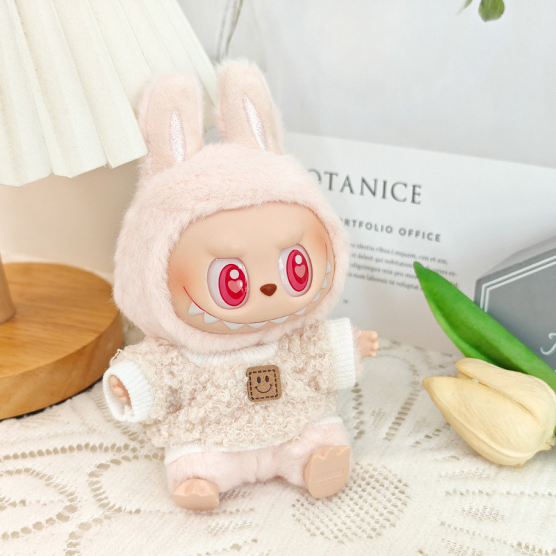 第一世代と第二世代のラブブベビー服ビニールブラインドボックスペンダントかわいいぬいぐるみ帽子服スーツアクセサリー|undefined
