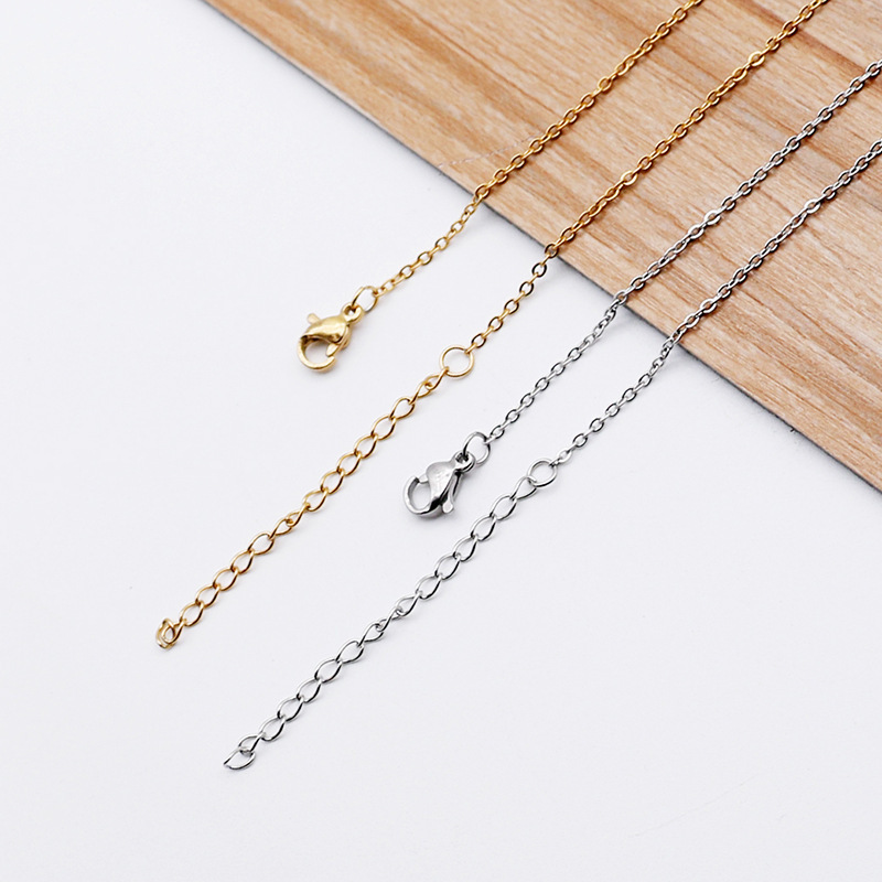 Cross-Border Hot-Selling Stainless Steel Necklace for Women Gold-