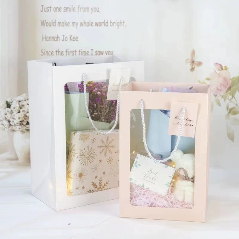 Подарочный пакет ко Дню учителя, пакет для упаковки цветов, сумка-тоут для букетов, сувенирная подарочная коробка, подарок ко Дню учителя