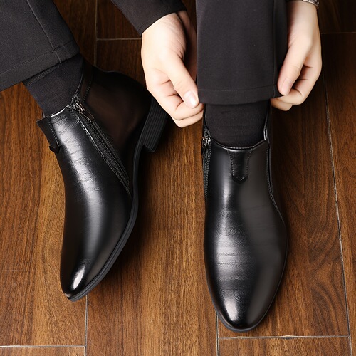men's pointed daily fashion short boots business short