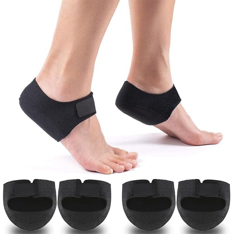 Wholesale Velcro Heel Pads, Soft Silicone Pain Relief Gel Covers, Shock-Absorbing Heel Pads, Heel Protectors