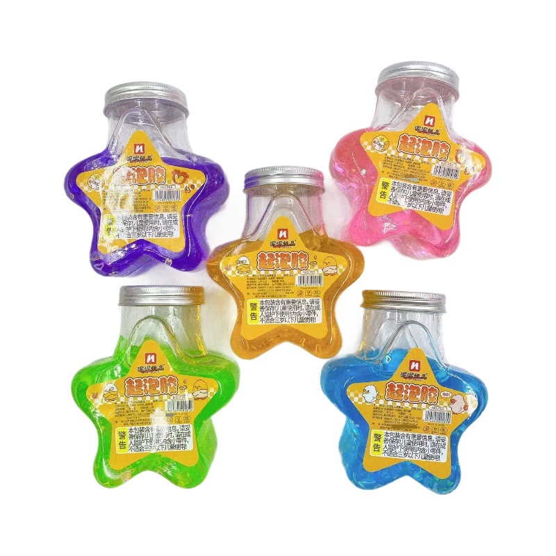 Nuevas botellas grandes de barro de color de cinco puntas botellas grandes de barro de cristal DIY botellas de estrella creativas slim hechas a mano DIY niños