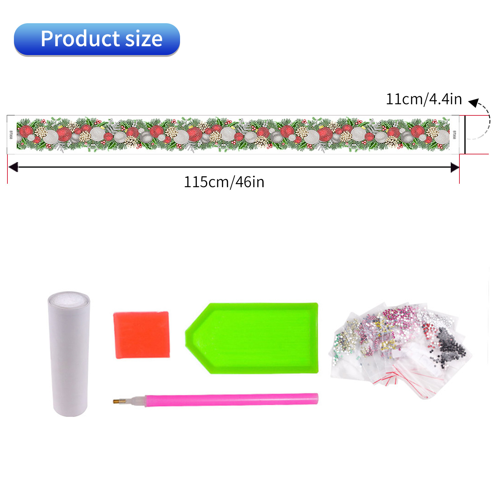 Popular Navidad pegatinas de pared larga pintura diamante casual pegatinas DIY pegatinas de pared pegatinas hechas a mano pegatinas de ventana transparente diamante brillante