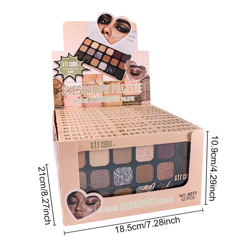 Nuevos productos transfronterizos pueden personalizar el servicio mate perlado de baja saturación pura 18 color de sombra de ojos maquillaje al por mayor image 5