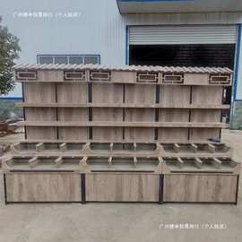 超市商用干货店货架米斗五谷杂粮柜零食干果柜散装糖果透明展示柜