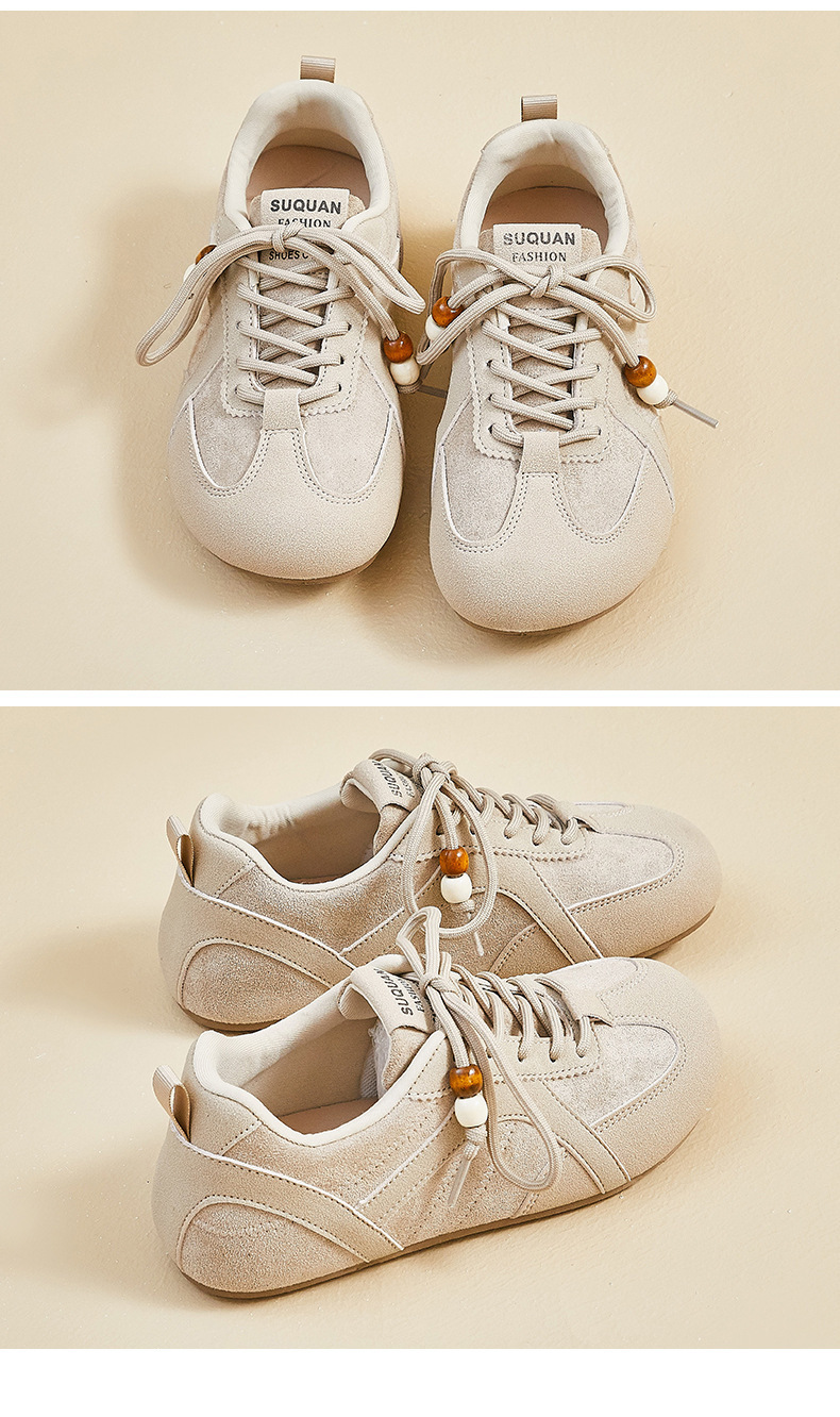 2026 Spring New Korean Style Ins Breathable White For Women Low-top Casual Sneakers Thick-soled Flat Shoes K3911_vogvips.com