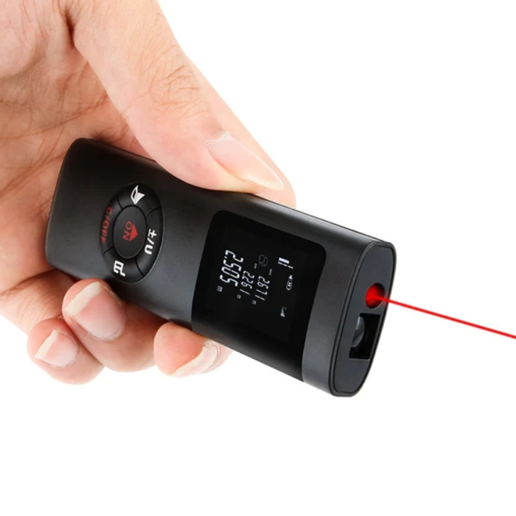 JQ40迷你红外线激光测距仪外贸热销USB充电礼品口袋精度高测量仪