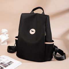 背包女2024新款韓版時尚百搭書包旅遊出行牛津布大容量簡約雙肩包