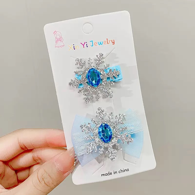 Niños Aisha princesa banda de cabello de niña hielo y nieve con dientes antideslizante banda de cabello acrílico coreano clip de cabello