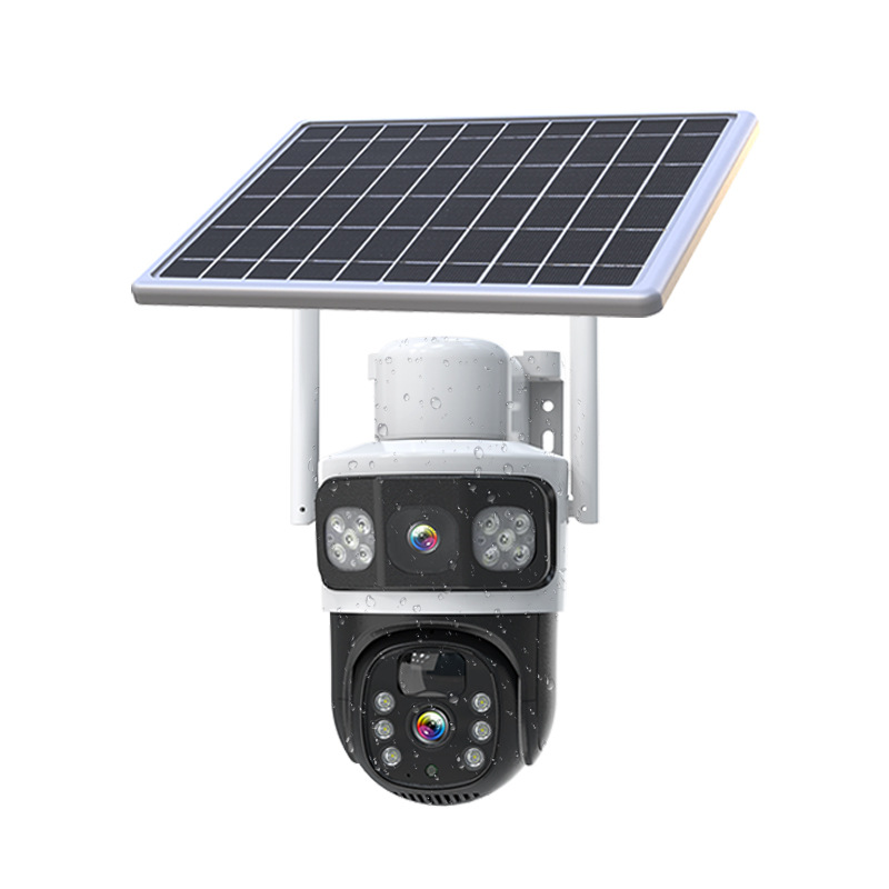 Cámara de monitoreo solar 4G al aire libre remota cámara WiFi inalámbrica baja potencia sin electricidad sin monitor de red