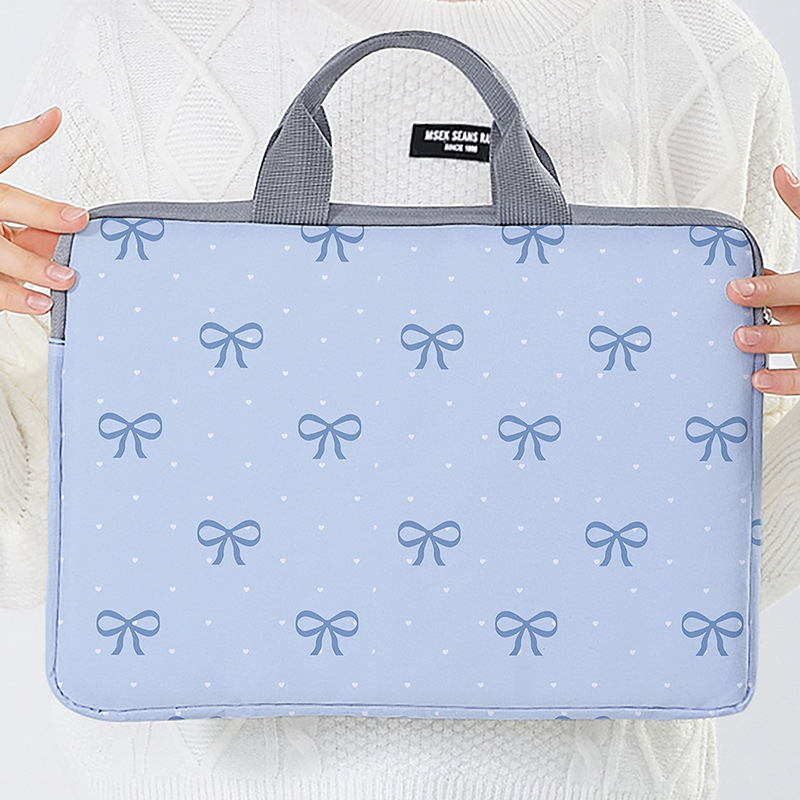 Cross-Border Bow-Knot Spotted Laptop Bag Protective Cover Computer Bag 13inch 14inch 15inch iPad Notebook Bag