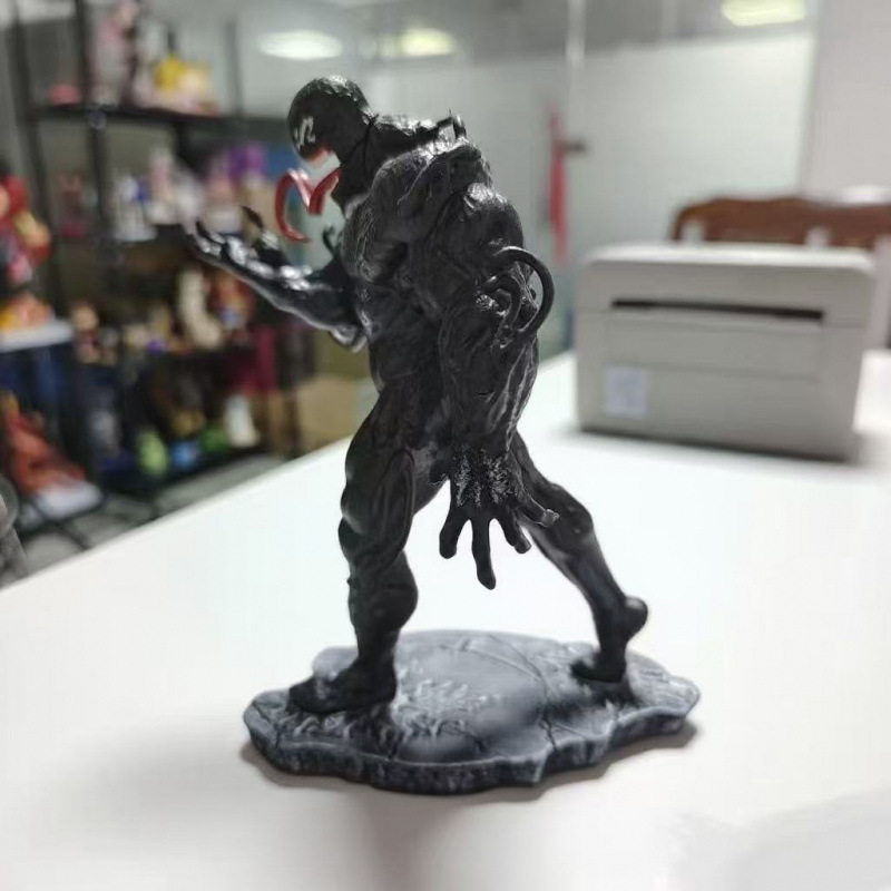 Marvel villanos de pie veneno 18cm modelo adornos como personajes de película cumpleaños hechos a mano
