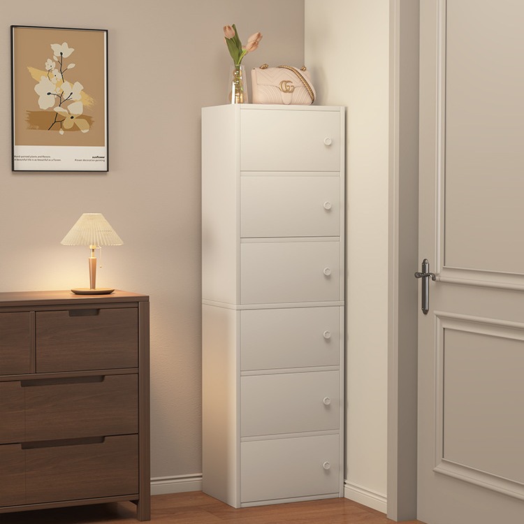 Armario de almacenamiento Dormitorio, porche, armario de cinco cajones, armario de pie, armario de cajones para el hogar, armario de almacenamiento para la sala de estar contra la pared, armario pequeño, armario de almacenamiento