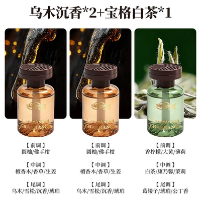 Car Perfume Aromatherapy, and Elegant Home Fragrance - ebony-agarwood2space-white-tea-shoot-one-shot-three