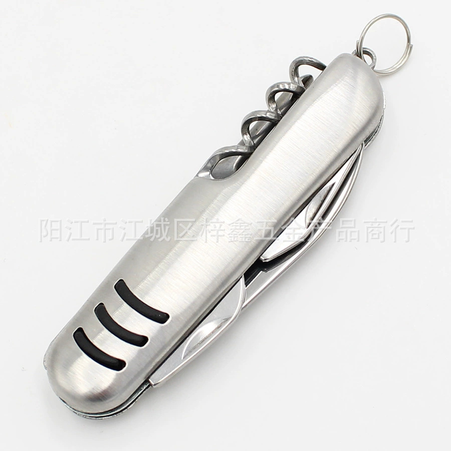 工厂批发不锈钢多功能小刀 瑞士军刀 折叠刀户外刀野营工具 大5开