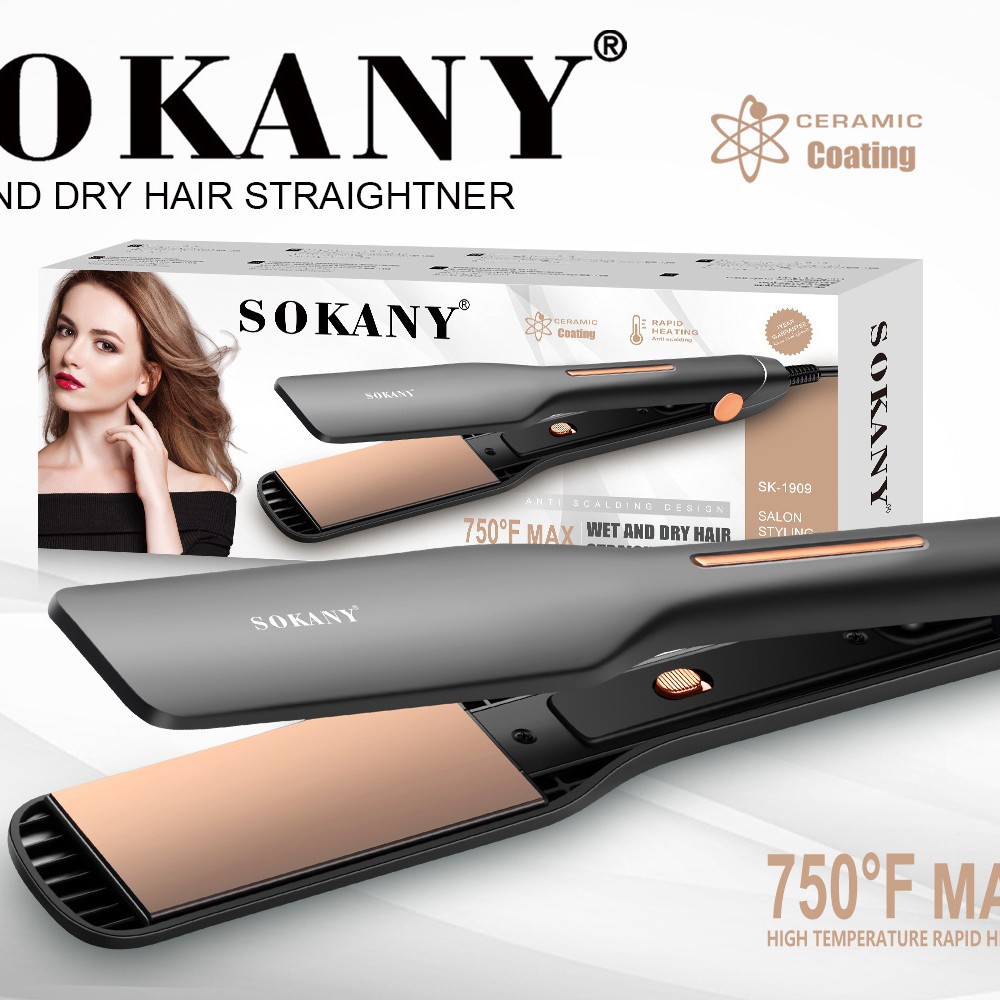 대외 무역 SOKANY1909 curler 스트레이트 너 스트레이트 컬러 이중 목적 풀 클립 스트레이트 클립 헤어 아이언 컬러