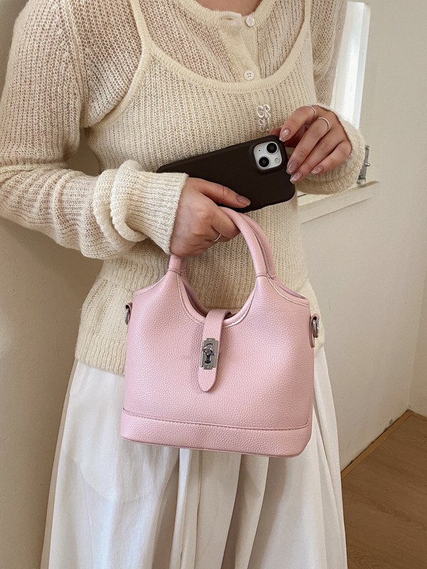 Bolsa de cubo portátil simple de alto valor de cara para mujeres 2026 venta caliente nueva sensación de alto nivel de moda exquisita bolsa de mochila image 3