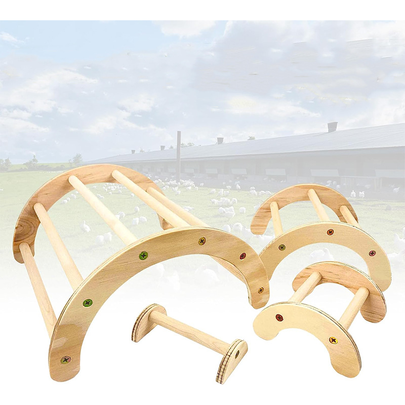 Custom wooden chicken habitat toys chicken root bracket arch bridge…