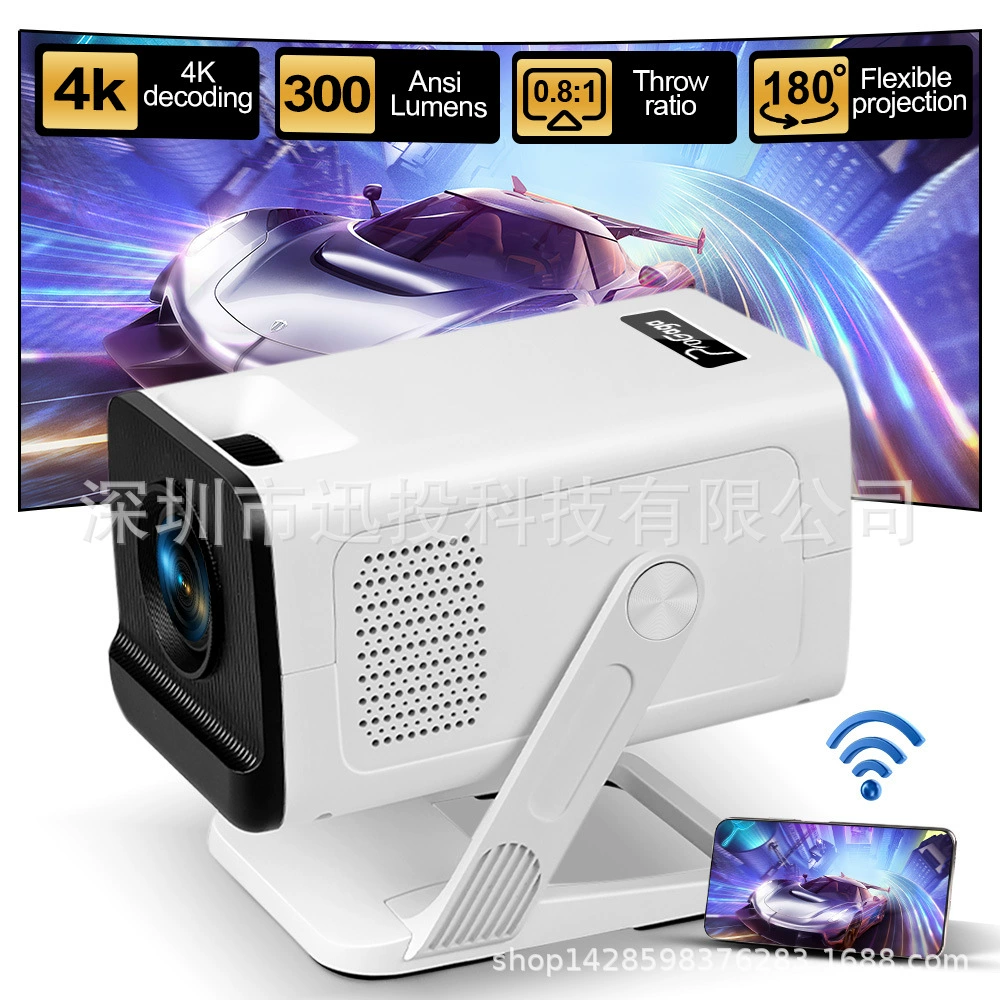 PG310 projector 4K WiFi6 BT5.4 Android 11 Native720P projector