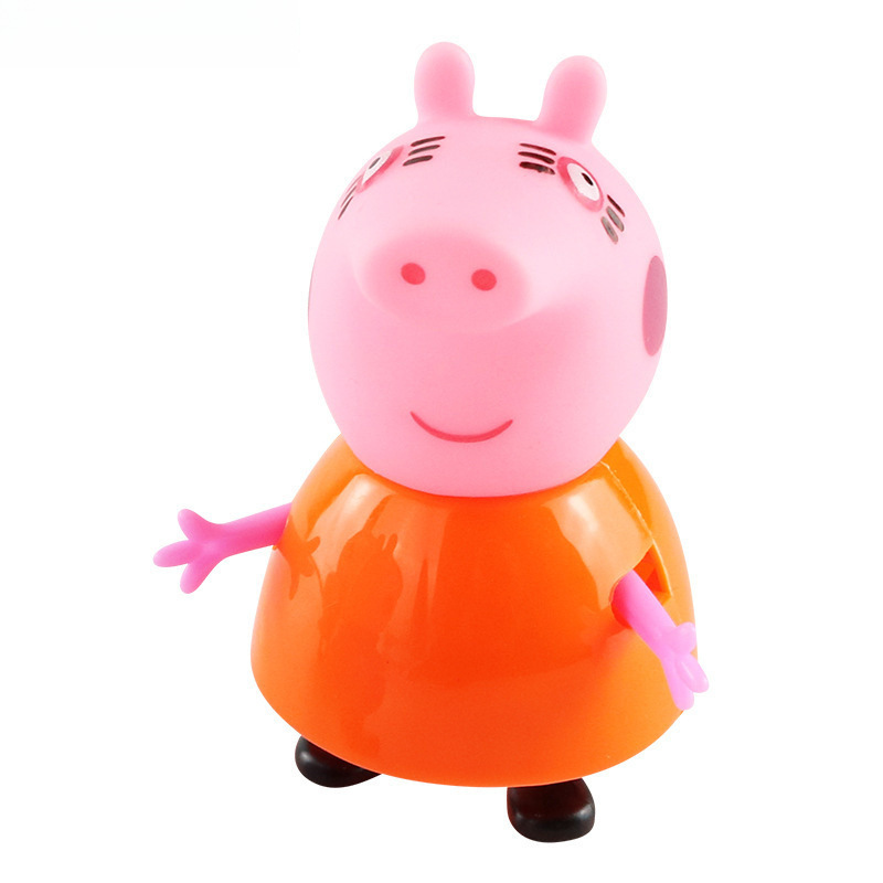 子供用ペッパピッグのおもちゃ、4人家族ごっこ遊びセット、ペッパピッグ人形フルセット、送料無料、卸売|undefined