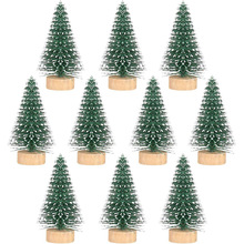 微景观圣诞树迷你沾白松针圣诞树摆件5cm小圣诞树2024圣诞装饰品